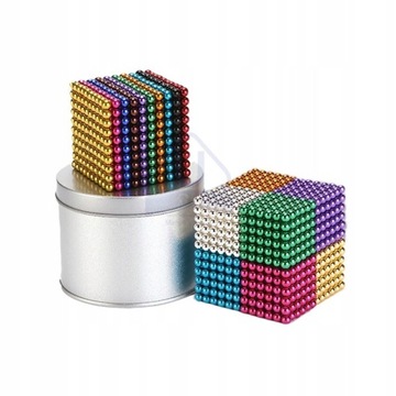 МАГНИТНЫЕ ШАРИКИ NEOCUBE BLOCK 1000шт 3мм ЦВЕТ