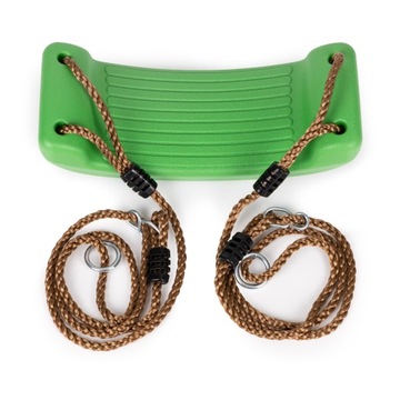 Садовые детские качели, скамейка, веревочная доска.