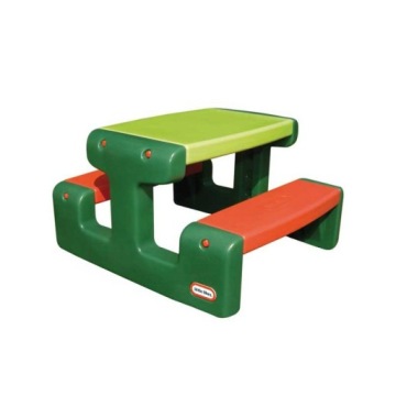 Стіл з лавкою столик садовий для дітей зелений Little Tikes
