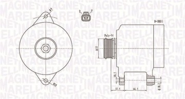 ALTERNÁTOR MAGNETI MARELLI 063731283010