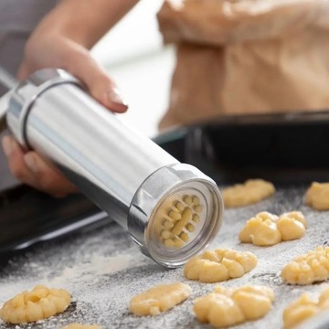 Maszyna do Ciastków z Wymiennymi Końcówkami InnovaGoods Srebro