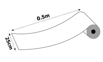 Самоклеящаяся зеркальная оконная пленка 25см х 0,5м