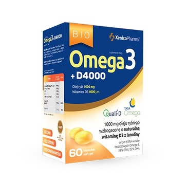 BIO OMEGA 3 + D4000 60 Kaps XENICO