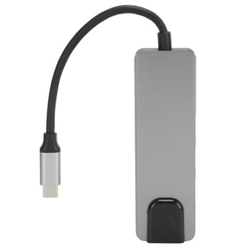 Многопортовый адаптер USB-концентратора TypeC для мультимедийного интерфейса высокой четкости 5