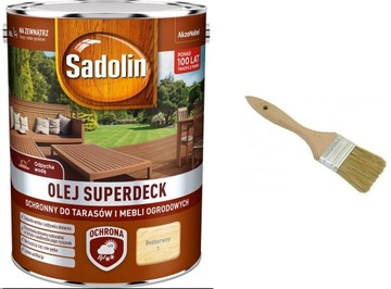 OLEJ SUPERDECK SADOLIN- bezbarwny, 5l + GRATIS
