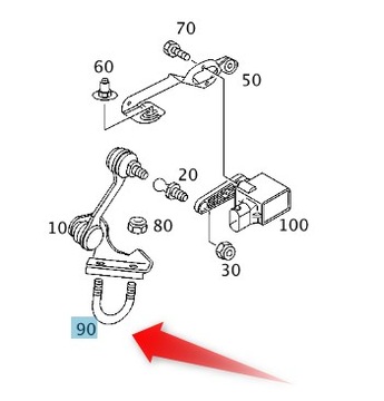 UCHO DO DRĄŻKA POZIOMOWANIA MERCEDES C KLASA W203