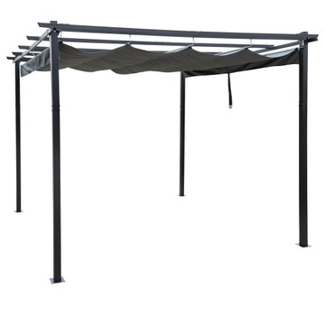 PERGOLA tarasowa ALTANA z zadaszeniem PAWILON 3x3m ogród
