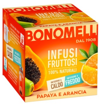 Herbata/napar Papaja-Pomarańcza BONOMELLI 24g - 12 saszetek
