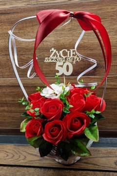 Букет подарочная корзина мыльные розы АРОМАТИЧЕСКИЙ ПОДАРОК ​​ДЛЯ ЖЕНЫ ТОППЕР ПИК