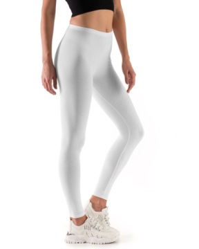 DAMSKIE DŁUGIE LEGGINSY BAWEŁNIANE GETRY FULL