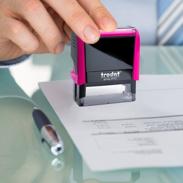 TRODAT 4912 ШТАМП ДЛЯ ДИЗАЙНА КОРПОРАТИВНОГО ЛИЧНОГО ОФИСА 6 СТРОК + ЛАСТИК