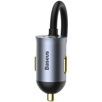 Автомобильное зарядное устройство с концентратором 2xUSB + 2xUSB-C 120 Вт
