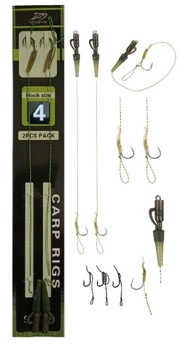 PRZYPONY KARPIOWE Z WŁOSEM PLECIONKA 0,16 HAK 4