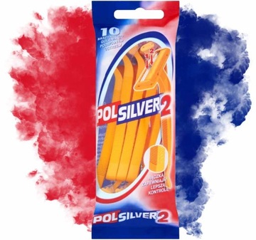 POLSILVER 2 ОДНОРАЗОВАЯ БРИТЬЯ 10 шт. СУМКА