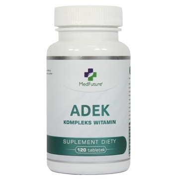 ADEK kompleks witamin 120 tabletek A D3 E K2 MK-7