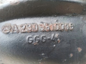 NÁPRAVA ZADNÍ DIFER A2303510005 MERCEDES SL 350 R230