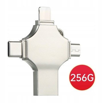 256 GB 4-w-1 Metalowy Napęd Flash USB