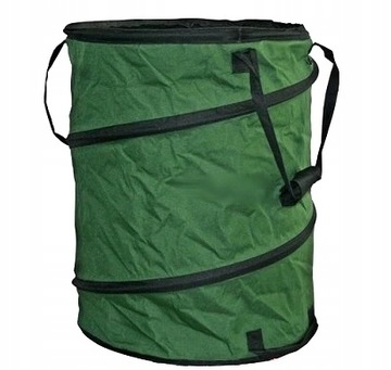 KOSZ PLASTIKOWY SKŁADANY GOSPODARCZY NA LIŚCIE 60L