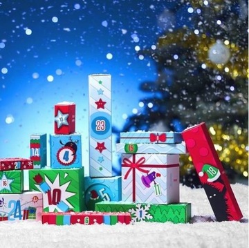 KALENDARZ ADWENTOWY ANTYSTRESOWE ZABAWKI FIDGET TOYS LOGICZNE GNIOTEK MOCHI