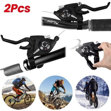 РЫЧАГ ПЕРЕКЛЮЧЕНИЯ ПЕРЕДАЧ ВЕЛОСИПЕДА С ТОРМОЗНЫМ ТРОСОМ ДЛЯ ГОРНЫХ ВЕЛОСИПЕДОВ