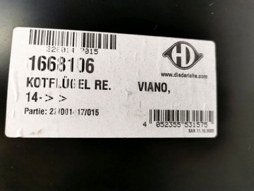 BLATNÍK PRAVÝ PŘEDNÍ MERCEDES VIANO 2014- 1668106