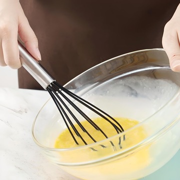 Кухонная посуда Силиконовая тефлоновая набор 10 ПК ложки черного плеча