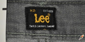 LEE spodnie SLIM grey jeans RIDER _ W28 L32