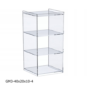 Gablotka 40x20x10 z plexi 3mm na kolekcję, Regalik