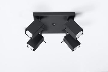 MERIDA 4 Black GU10 Потолочный светильник для светодиодов SL.0102 SOLLUX