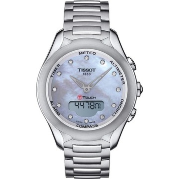 ZEGAREK + grawer Damski TISSOT T-TOUCH SOLAR T075.220.11.106.00 Sportowy