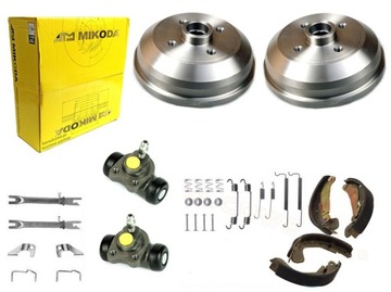 BĘBNY SZCZĘKI CYLINDERKI SAMOREGULATOR OPEL CORSA C bez ABS