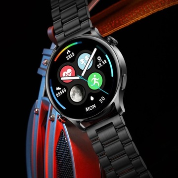 Zegarek damski SMARTWATCH RUBICON ROZMOWY PULS SMS menu PL Własna tarcza