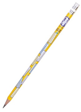 Карандаш с ластиком и таблицей умножения Астра.