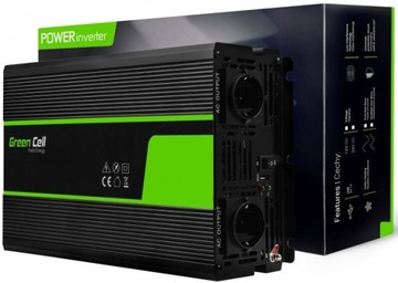 Преобразователь GREEN CELL 24В в 230В 2000Вт/4000Вт