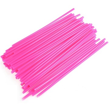Uniwersalne nakładki na szprychy 72 sztuki ścianka 1mm kolor fluo odblask