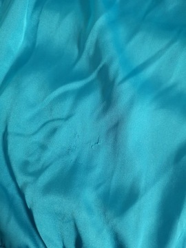 Topshop Niebieska sukienka z marszczeniami S/M