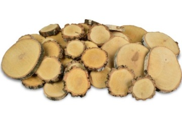 Ломтики березы, сухие, декоративные, бохо