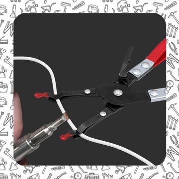 PRAKTYCZNE SZCZYPCE POMOCNICZE - DO LUTOWANIA PRZEWODÓW KABLI UCHWYT 240MM