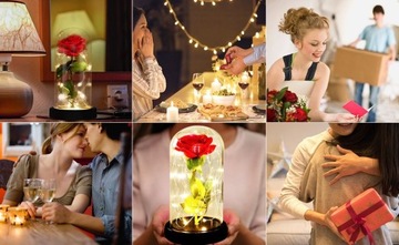 Вечная роза в стекле Подарок на День матери мамам и женщинам жене 26 мая