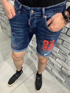 DSQUARED2 46 krótkie spodenki D2 jeansowe EU29 D2