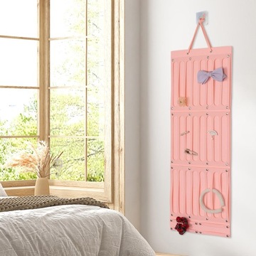 Akcesoria do włosów Organizer na kokardy do włosów Różowy 104cmx38cm