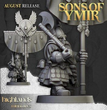 Отряд ветеранов гномов — Highlands Miniatures Oldhammer Unit, 10 моделей