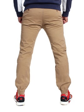 SPODNIE JOGGERY PROSTO CHINO CARMEL r. W38/L34