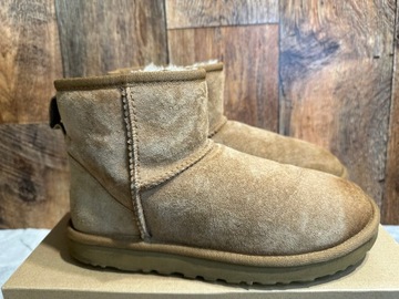 buty botki śniegowce skórzane damskie UGG 38