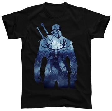 Wiedźmin 3: Wolf Silhouette koszulka tshirt r. XXL