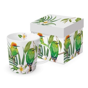 Bali Trend KUBEK EGZOTYCZNE PTAKI porcelana