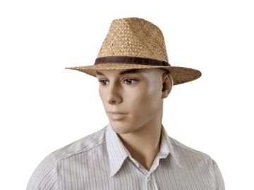 ЛЕТНЯЯ СОЛОМНАЯ ШЛЯПА МУЖСКАЯ ЖЕНСКАЯ, 57 см