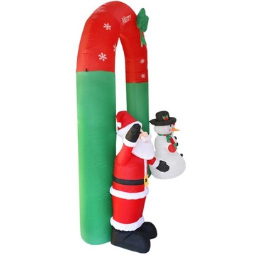 НАДУВНАЯ СВЕТОДИОДНАЯ РОЖДЕСТВЕНСКАЯ АРКА САНТА СНЕГОВИК XXL