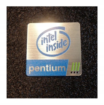 Intel Inside Pentium 3 LOGO wypukłe 25 x 25 mm 499