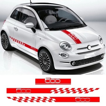 ski naklejka dla Fiat 500 Auto udekoruj Vinyl Film